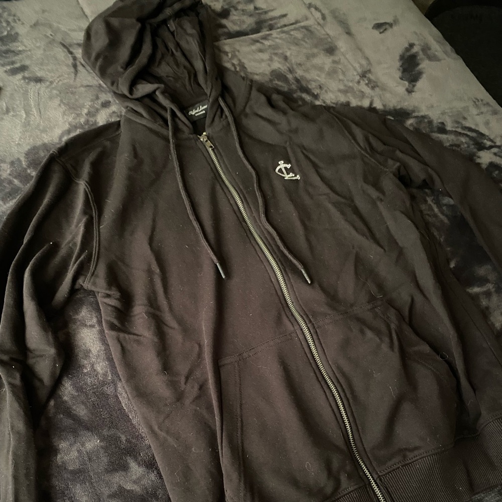 Clifford Lenox Black ZipUp Hoodie